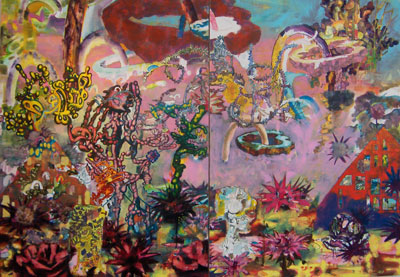 Mark McGreevy: Yo Sweden, 2005 - 2006, oil on canvas, 275 x 390 cm; courtesy the artist